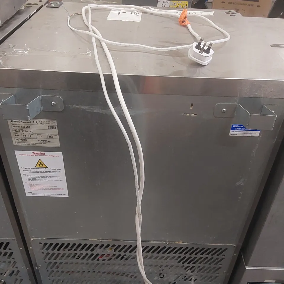 WILLIAMS H5UC R290 R1 COMMERCIAL UNDERCOUNTER REFRIGERATOR