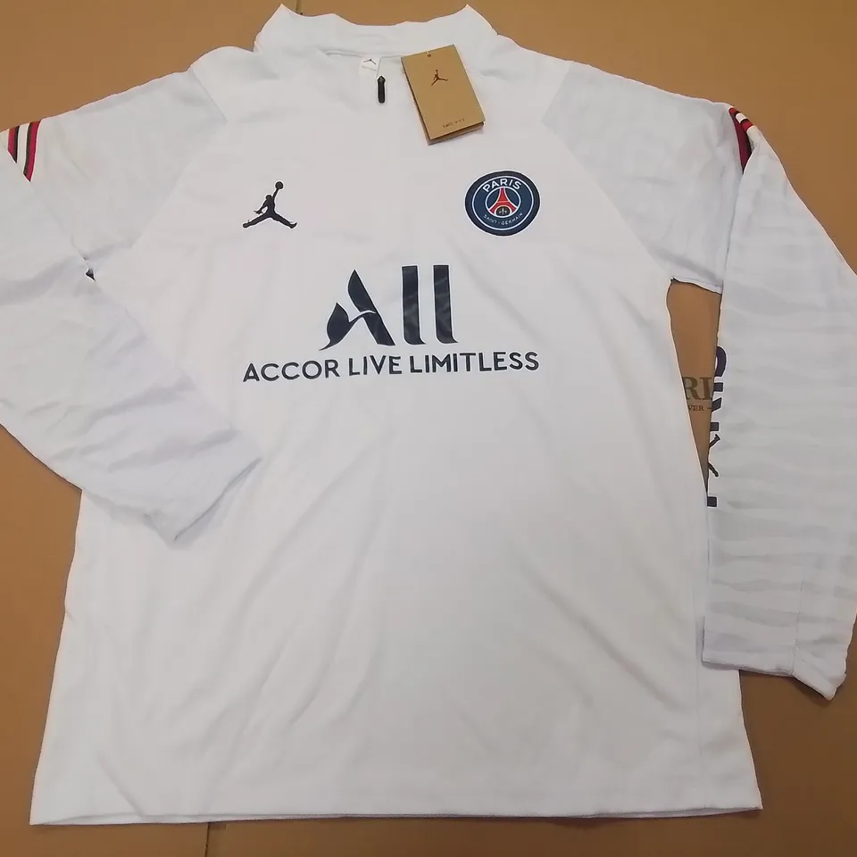 PARIS SAINT GERMAIN 1/4 ZIP SPORTS TOP - S