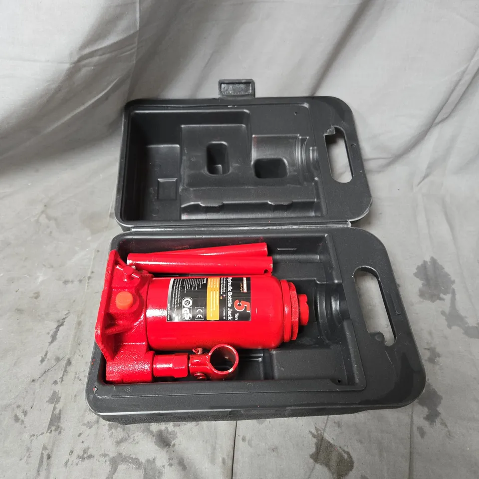 5 TON HYDRAULIC BOTTLE JACK IN CARRY CASE