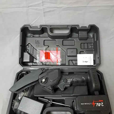 MINI ELECTRIC CHAINSAW WITH 24V LITHIUM-ION BATTERY