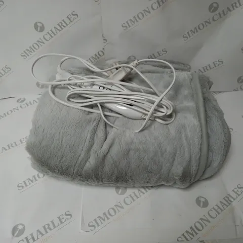 BOXED COZEE HOME HEATED BLANKET IN LIGHT GREY
