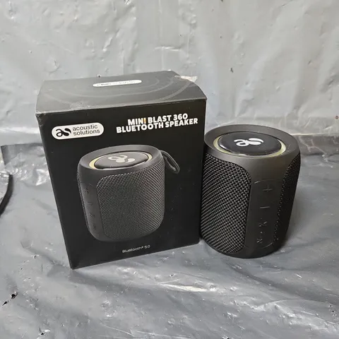 BOXED MINI BLAST 360 BLUETOOTH SPEAKER IN BLACK