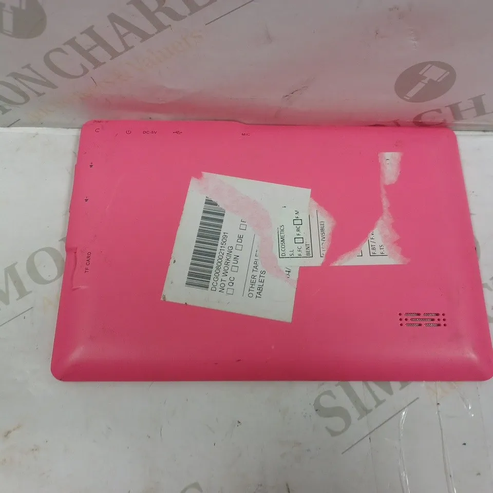PINK ANDROID TABLET - BRAND UNKNOWN
