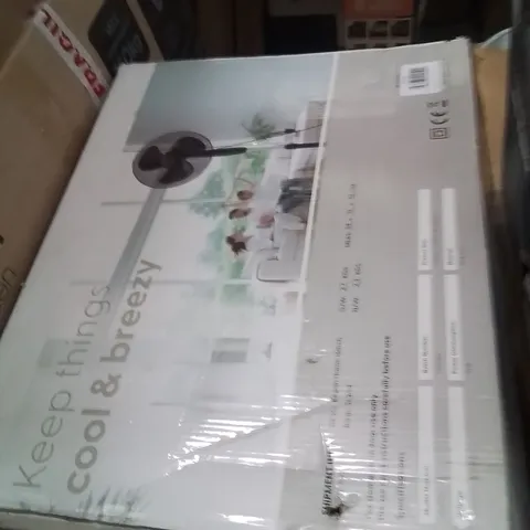 BOXED KEPLIN 16" STAND FAN BLACK