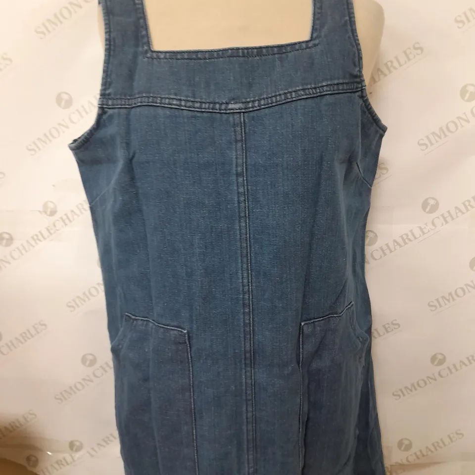 SEASALT CALICAN BLUE DENIM DRESS - SIZE UK 12