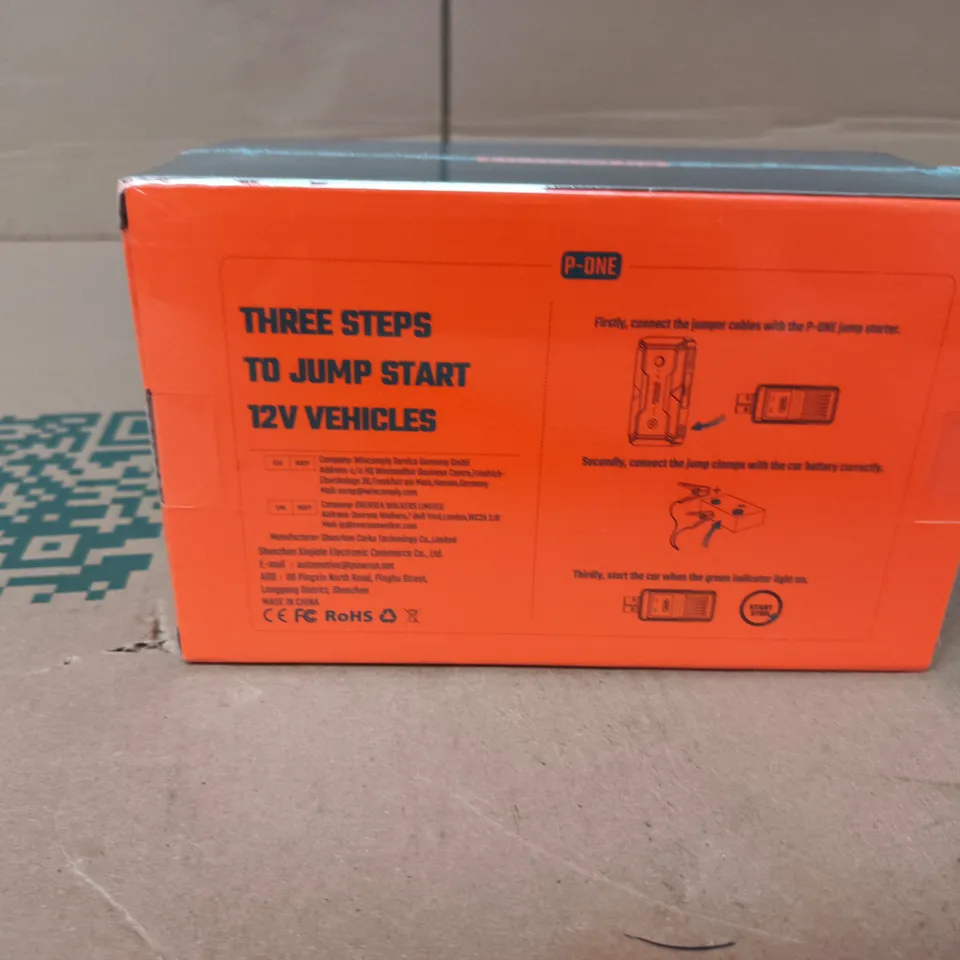 P-ONE JUMP STARTER – 12V VEHICLE BOOSTER (POWRUN)