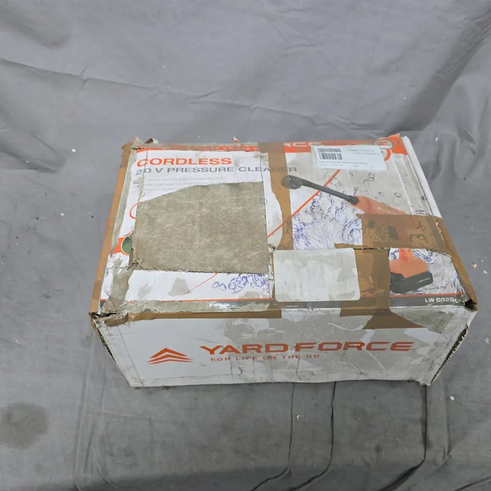 OUTLET YARD FORCE 20V CORDLESS PRESSURE WASHER