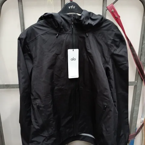 ALO YOGA ALPHA SHELL JACKET β BLACK, SIZE S
