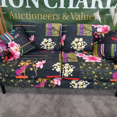 DESIGNER RAVELLO PATCHWORK THREE SEATER SOFA