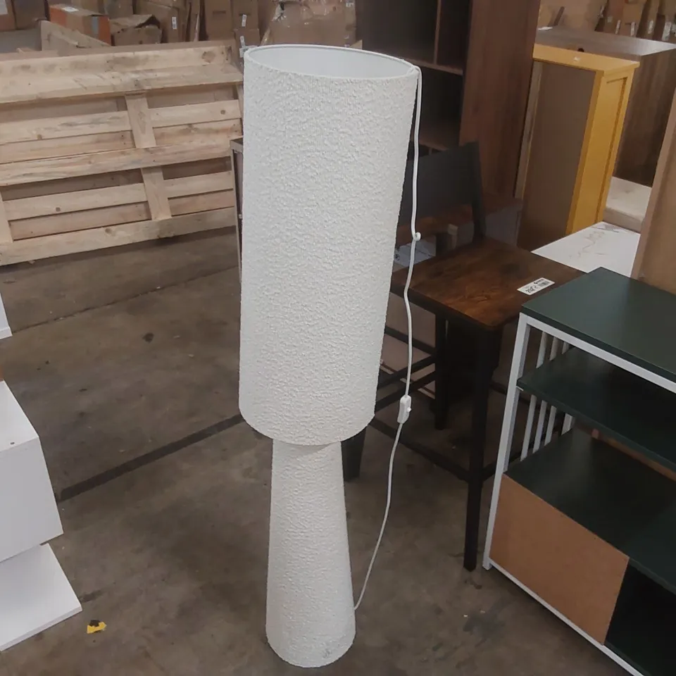 BOUCLE FABRIC MIDI FLOOR LAMP