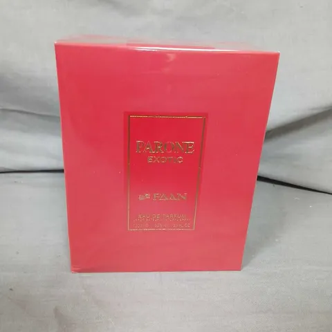 TWELVE BOXED PARONE EXOTIC EAU DE PARFUM 100ML 