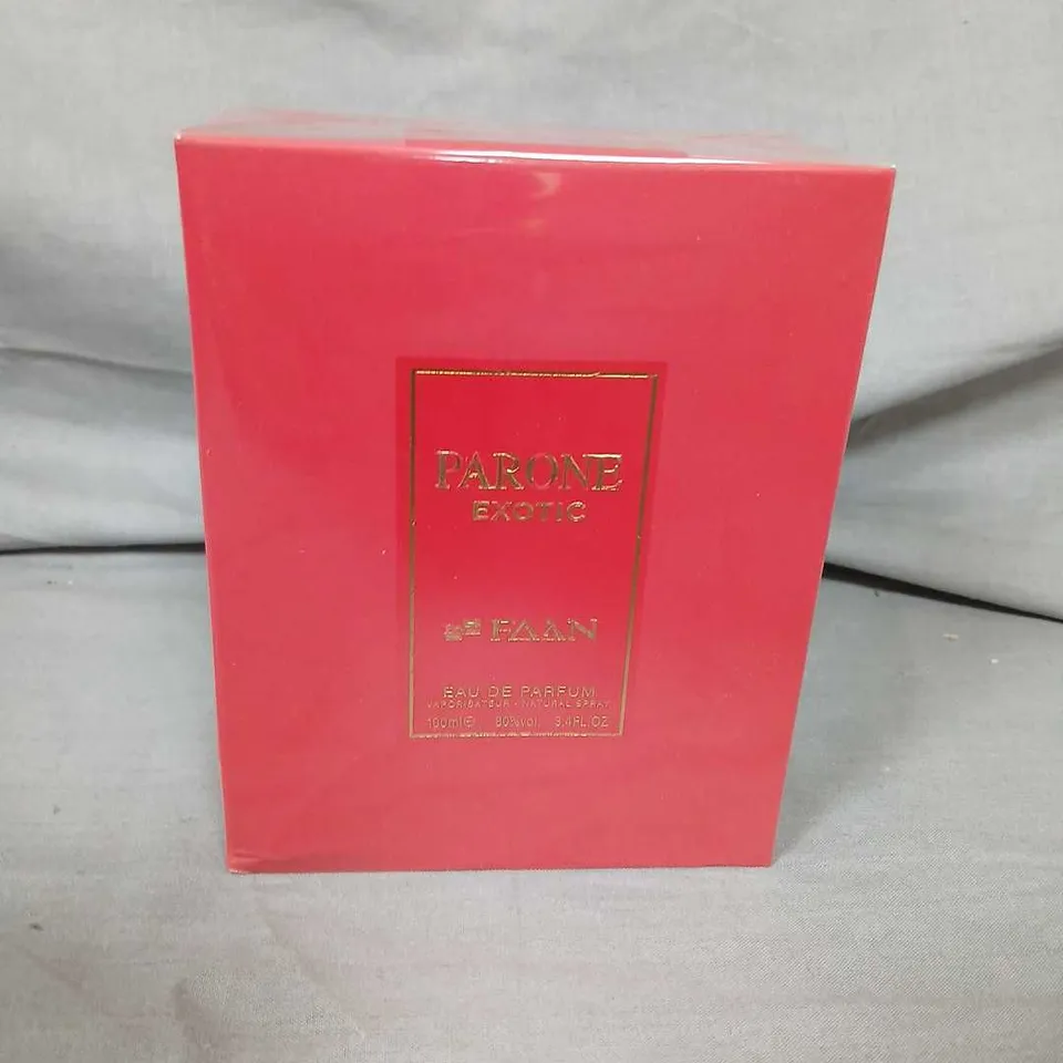 TWELVE BOXED PARONE EXOTIC EAU DE PARFUM 100ML 
