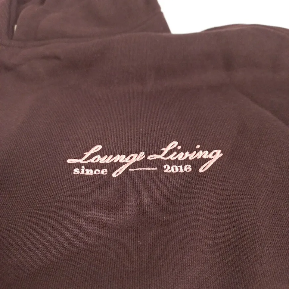 LOUNGE BROWN HOODIE SMALL TAGGED