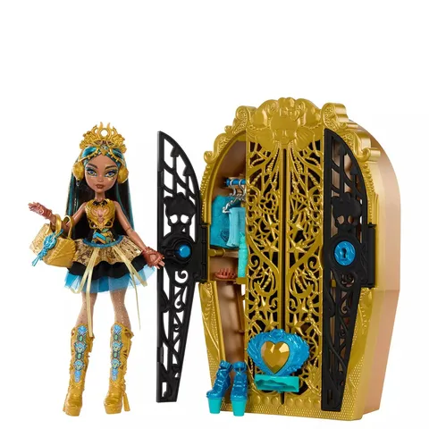 MONSTER HIGH SKULLTIMATE SECRETS MONSTER MYSTERIES PLAYSET & CLEO DE NILE DOLL