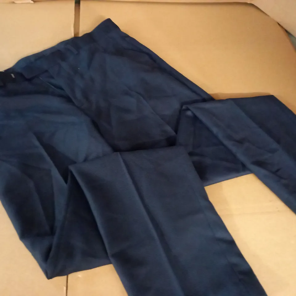 M&S SARTORIAL RUGULAR FIT NAVY TROUSERS - W34" REG 31"