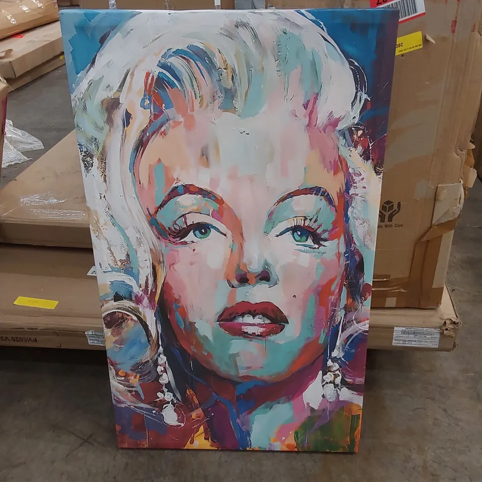 MARILYN MONROE GRAFFITI - WRAPPED CANVAS GRAPHIC ART PRINT