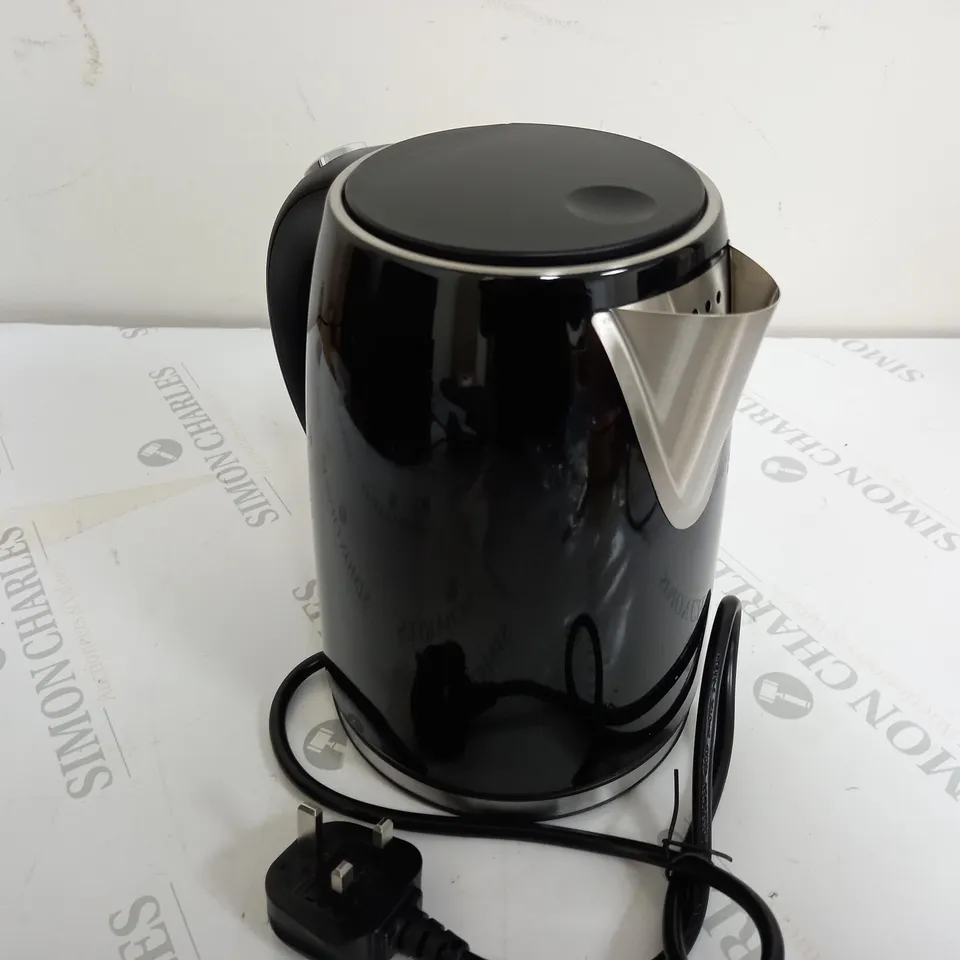BOXED SWAN 1.7L BLACK JUG KETTLE