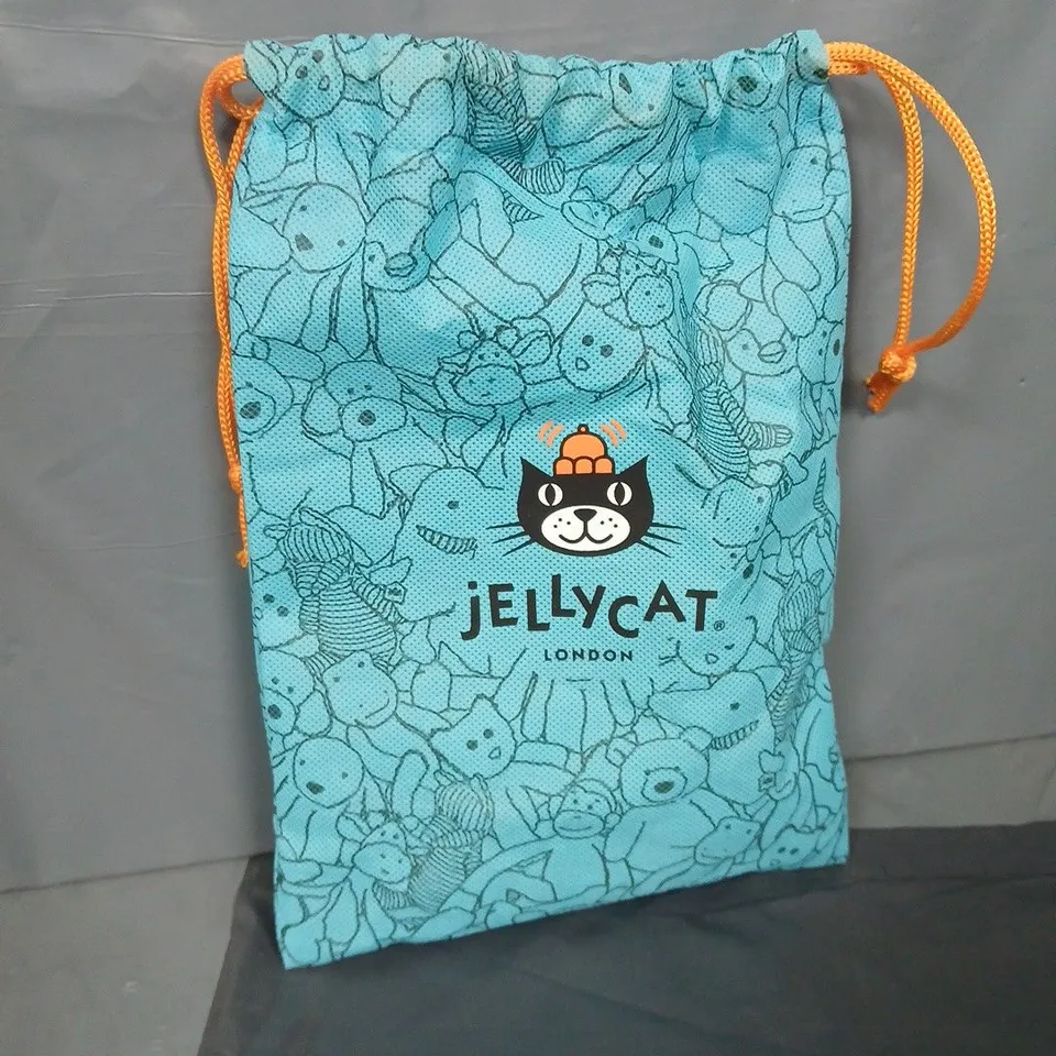 JELLYCAT OLD SPOT HIGGELDY PIGGELDY PLUSH TOY WITH TURQUOISE JELLYCAT LONDON BAG