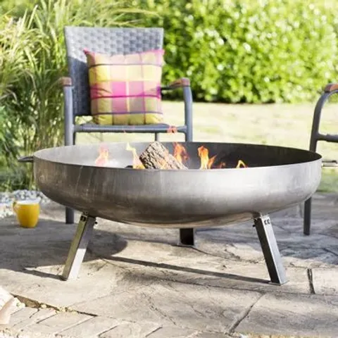BOXED LA HACIENDA PITTSBURGH INDUSTRIAL HEAVY DUTY STEEL FIREPIT