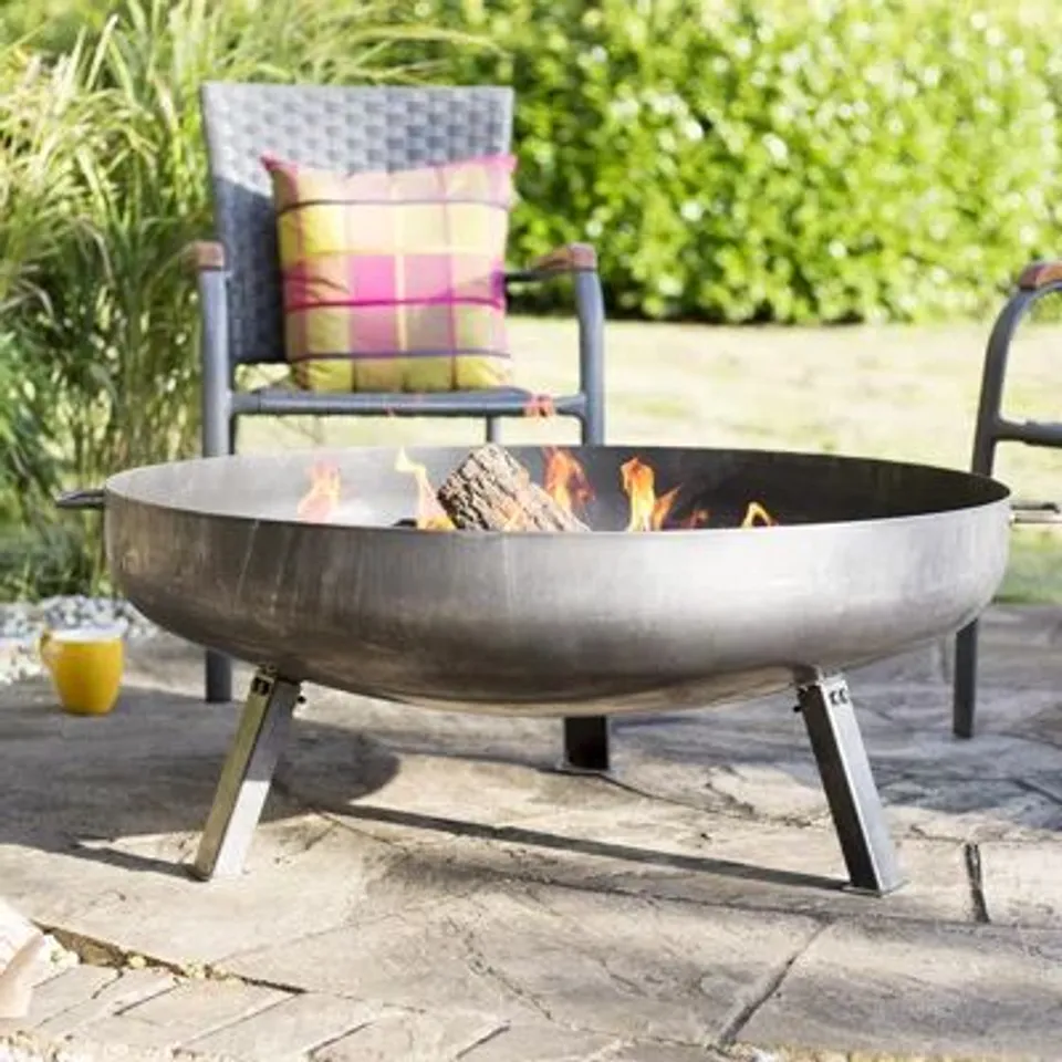 BOXED LA HACIENDA PITTSBURGH INDUSTRIAL HEAVY DUTY STEEL FIREPIT