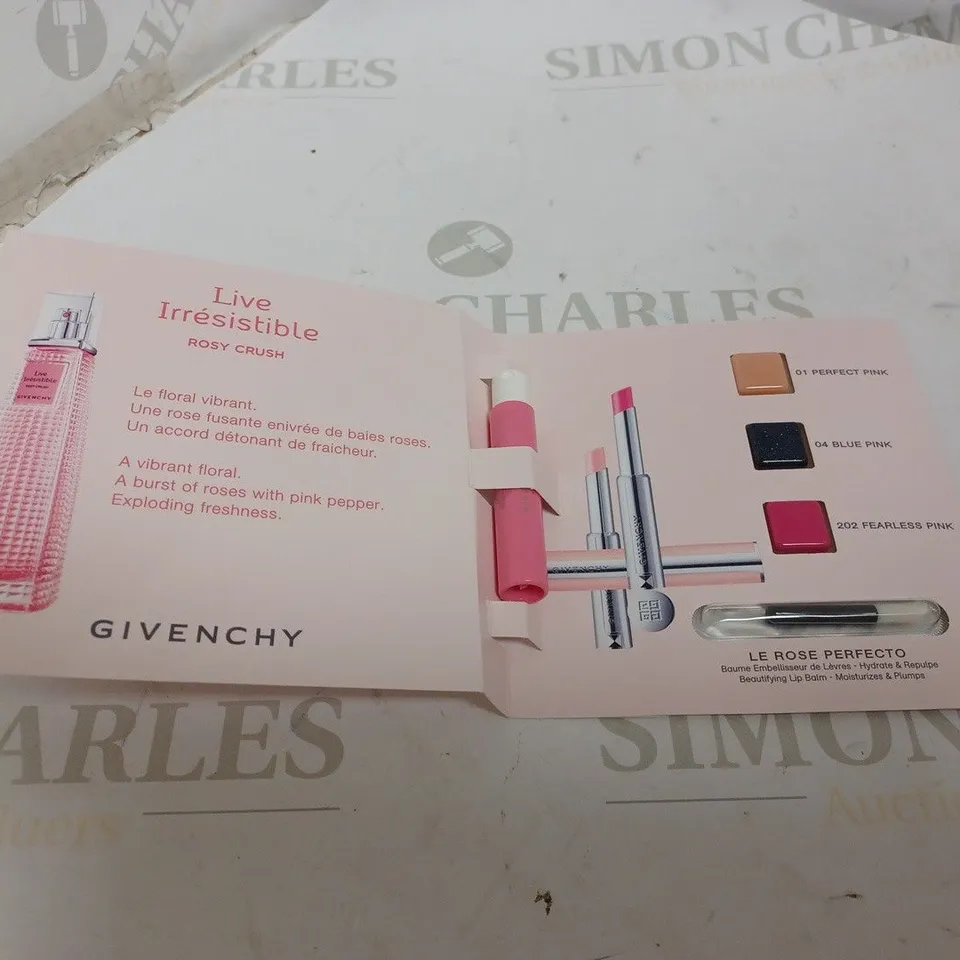 BOX OF APPROXIMATELY 10 GIVENCY I BELIEVE IN PINK ROSY CRUSH SAMPLE UNITS 