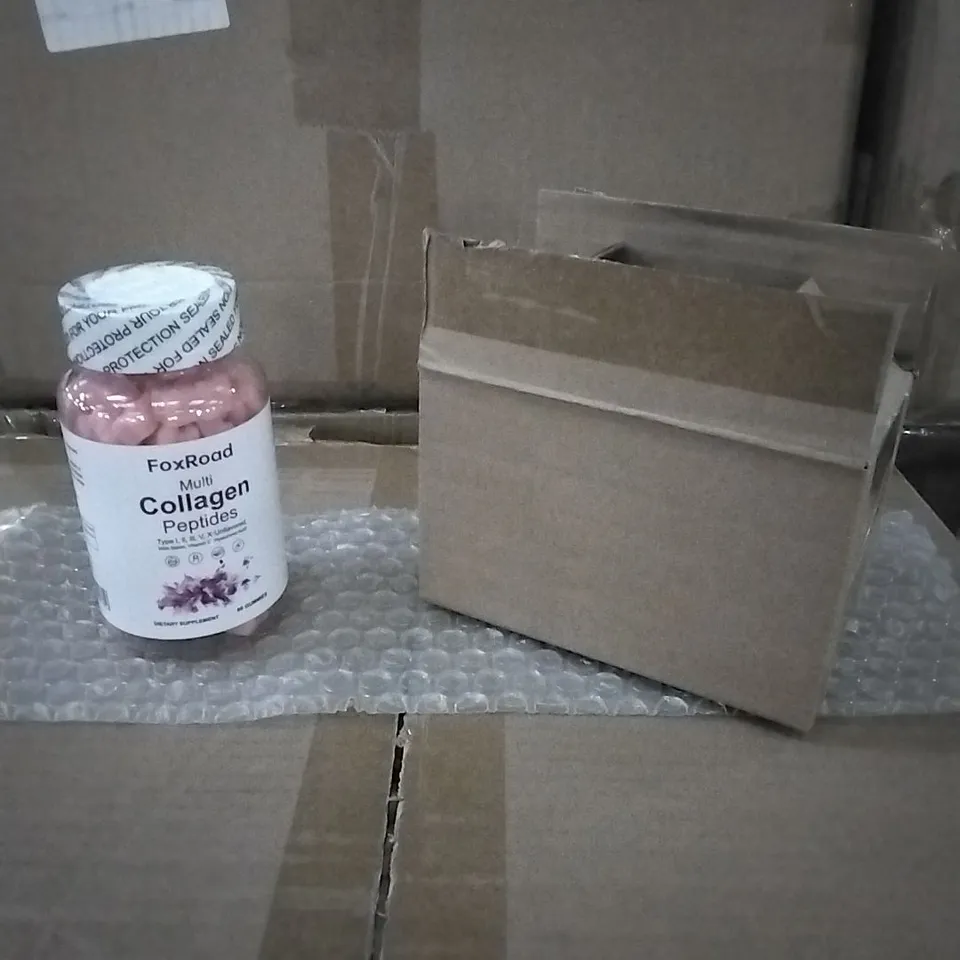 BOXED AND BAGGED FOXROAD MULTI COLLAGEN PEPTIDES 50 PER BOX APPROXIMATELY EXPIRY 27/08/2026