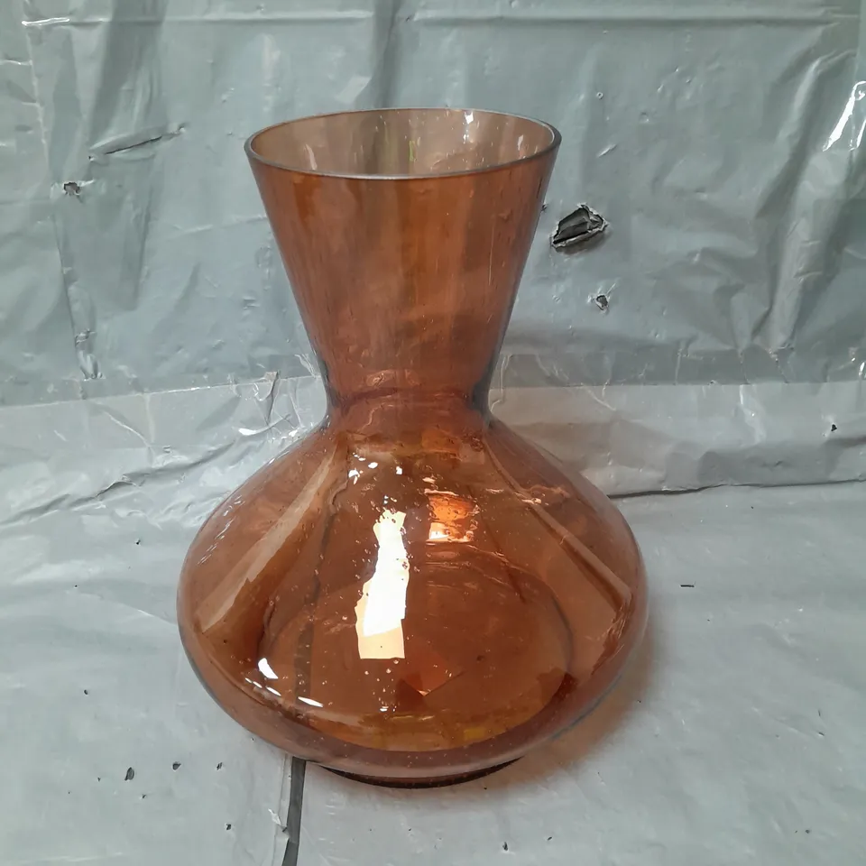 VERY HOME BUBBLE GLASS TAPERED VASE - COLLECTION ONLY