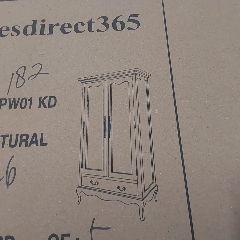 PALLET CONTAINING AN INCOMPLETE HOMESDIRECT365 WARDROBE 
