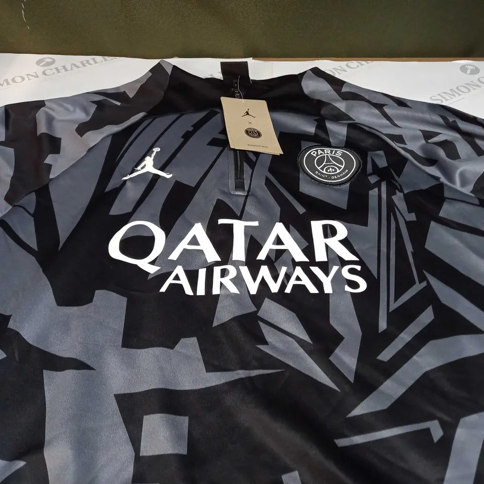 NIKE JORDAN PSG TRAINING JACKET IN BLACK/GREY - MEDIUM