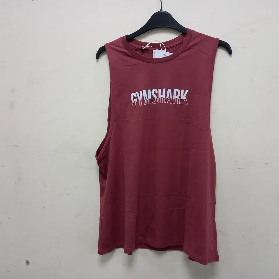 GYMSHARK FRACTION TANK IN SOFT BERRY - LARGE