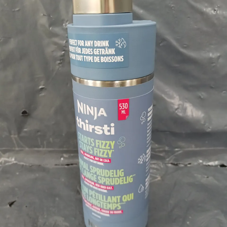 NINJA THIRSTI DRINKS CONTAINER IN BLUE - 530ML	