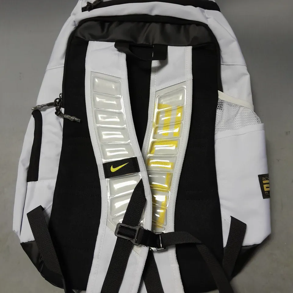 NIKE ELITE WHITE & BLACK BACKPACK 