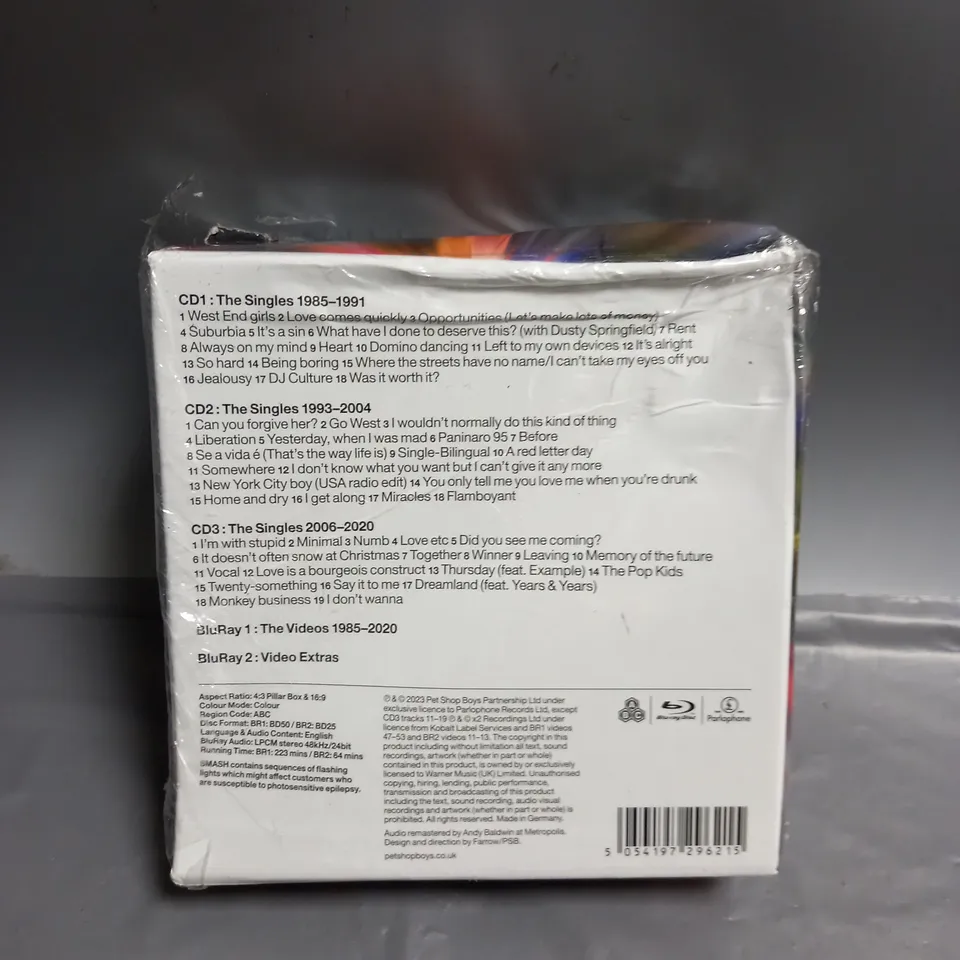 PET SHOP BOYS SMASH THE SINGLES 1985-2020 3 CD AND 2 BLU-RAY