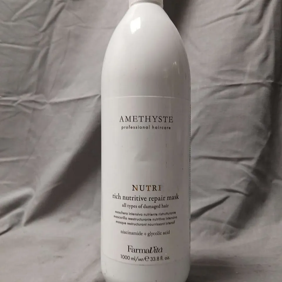FARMAVITA AMETHYSTE NUTRI RICH NUTRITIVE REPAIR MASK 1000 ML – HAIR CARE