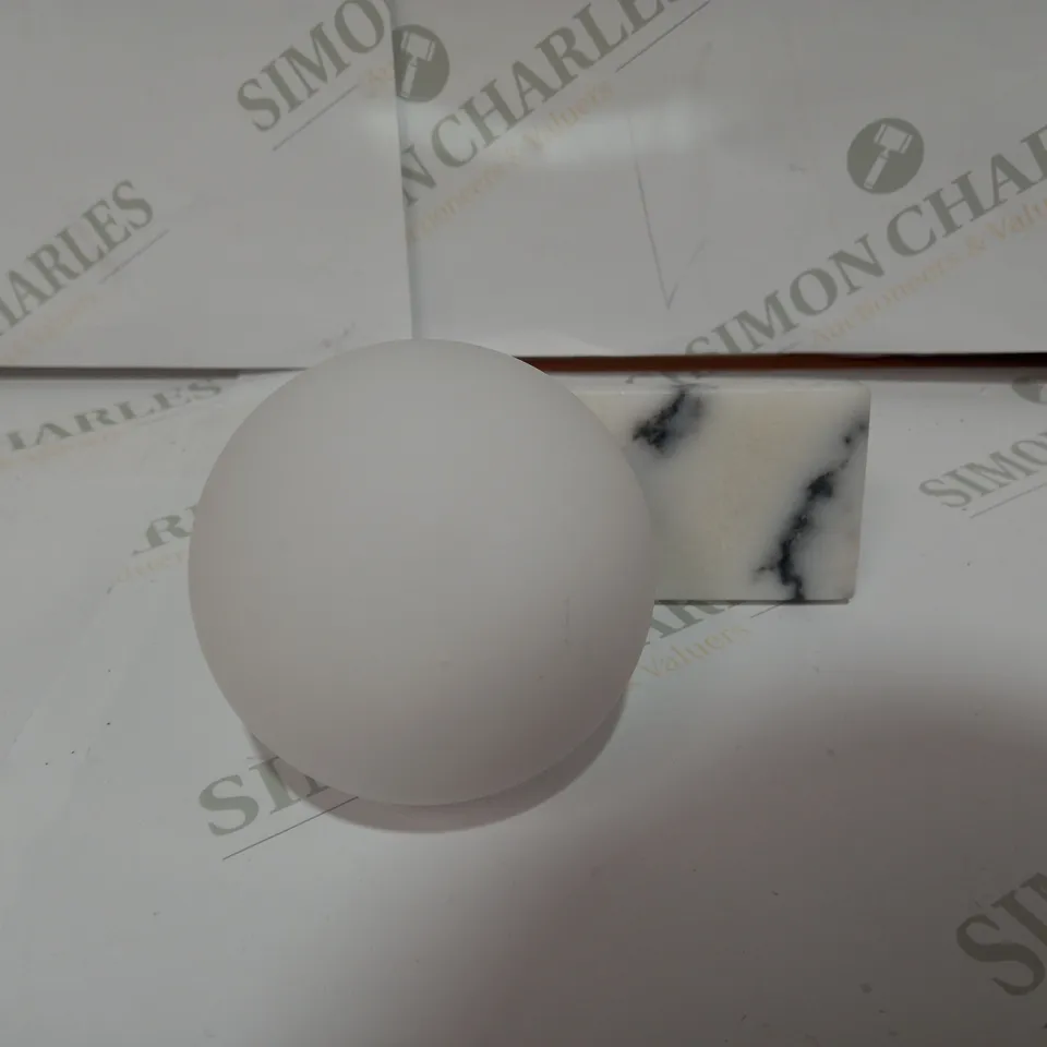 JOHN LEWIS WHITE MARBLE WALL LIGHT