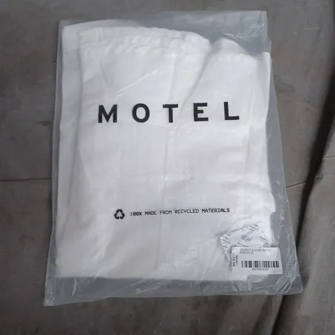 MOTEL WILMOT BLOUSE WHITE POPLIN – XS