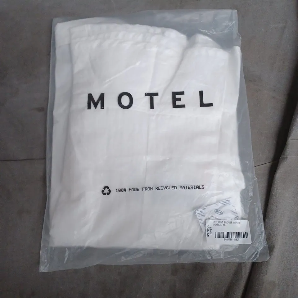 MOTEL WILMOT BLOUSE WHITE POPLIN – XS