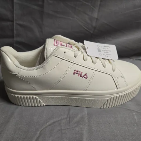 UNVOXED PAIR OF FILA PLATFORM TRAINERS - UK SIZE 4