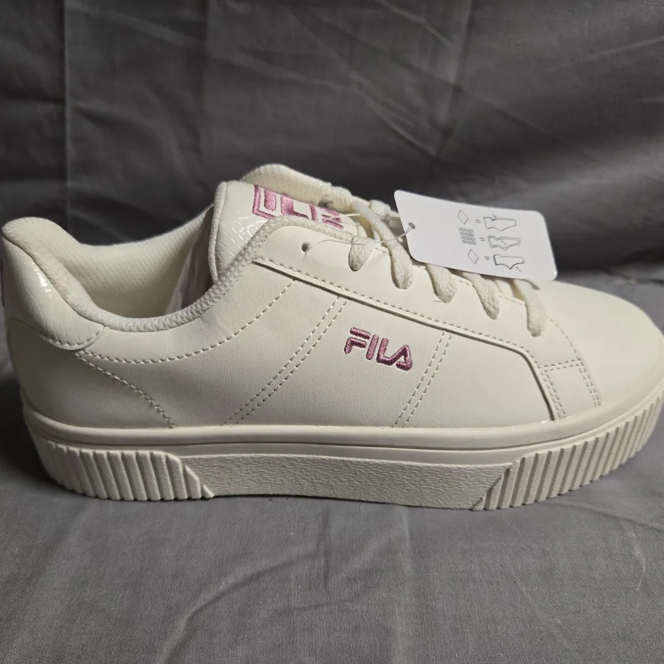 UNVOXED PAIR OF FILA PLATFORM TRAINERS - UK SIZE 4