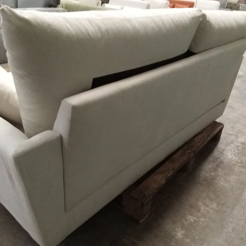 LANGDON 3 SEATER SOFA, CREAM HOUSE PLUSH FABRIC