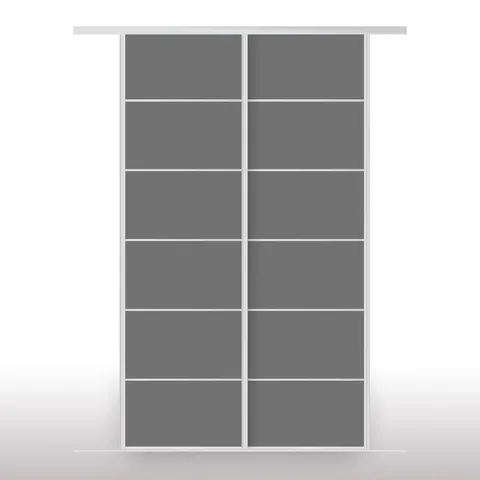 BOXED ARRYN 2 DOOR SLIDING WARDROBE (6 BOXES)