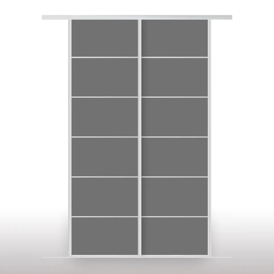 BOXED ARRYN 2 DOOR SLIDING WARDROBE (6 BOXES)