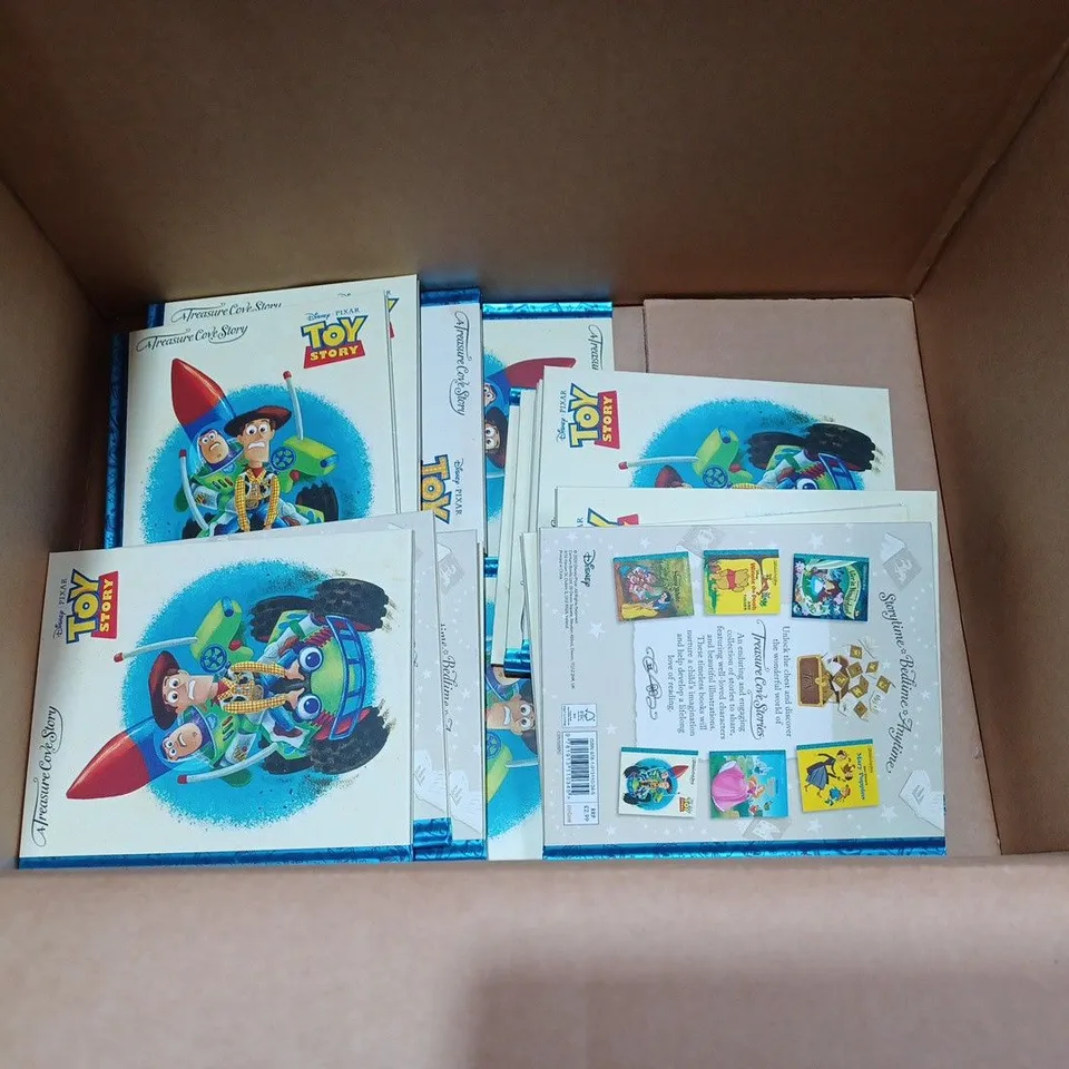 BOX TO CONTAIN APPROX. 18 X DISNEY A TREASURE COVE STORY, "TOY STORY" CHILDRENS BEDTIME BOOKS