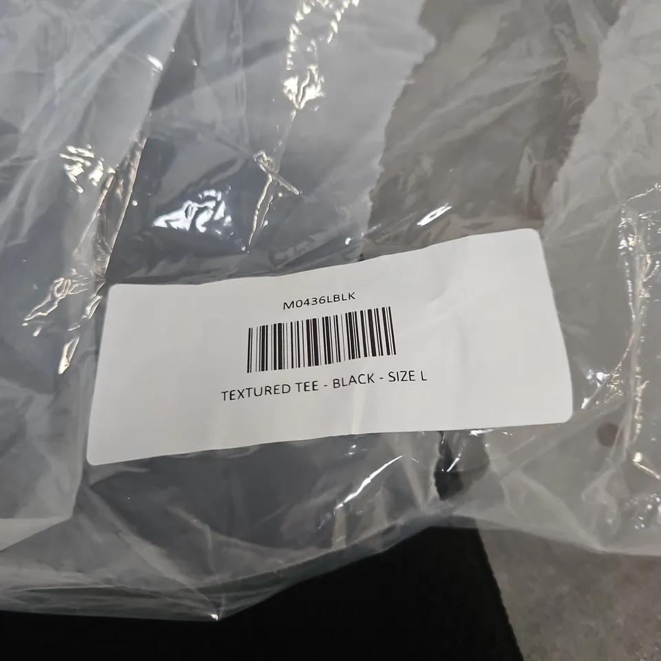 LEGEND TEXTURE TEE BLACK LARGE