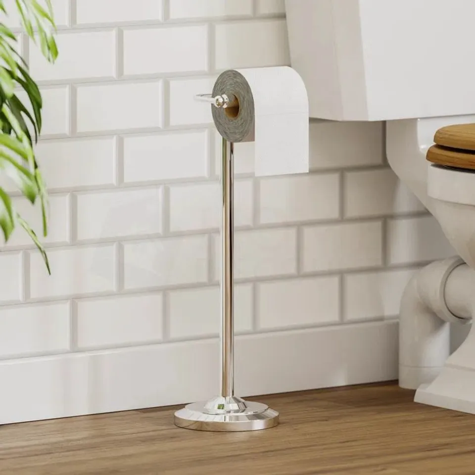 BOXED LASSIC FREE STANDING TOLIET ROLL HOLDER