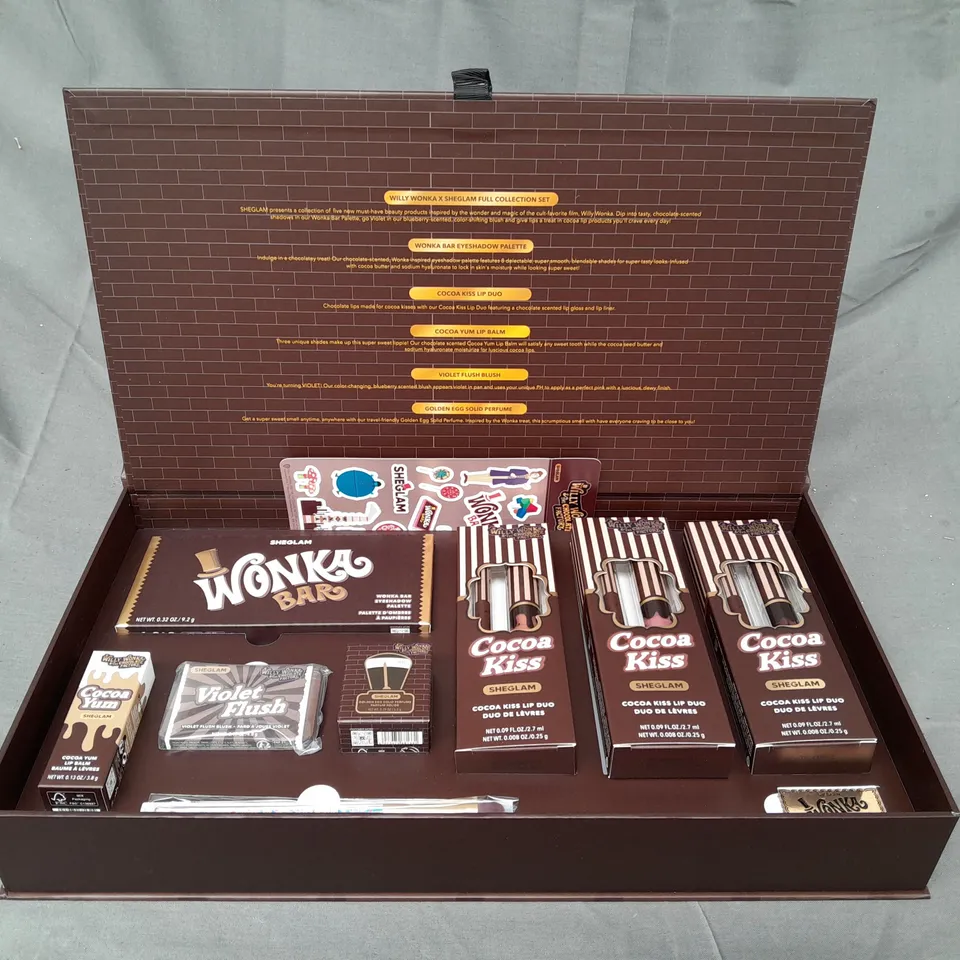 SHEGLAM WILLY WONKA & THE CHOCOLATE FACTORY COMPLETE MAKE-UP COLLECTION