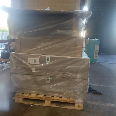 PALLET CONTAINING 4x ASSORTED DIVAN BASE PARTS, 1x HEADBOARD