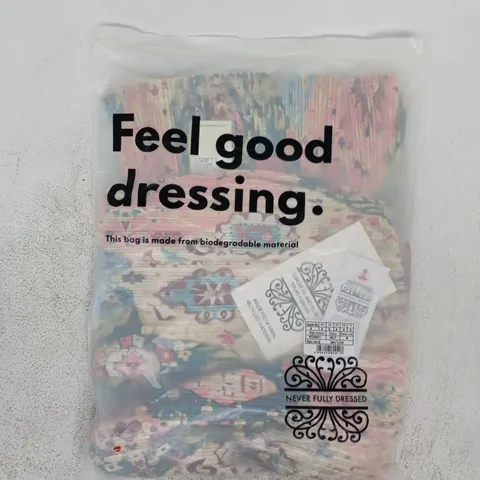 BAGGED NEVER FULLY DRESSED TAPESTRY TILLY DRESS IN MULTI SIZE UK SMALL