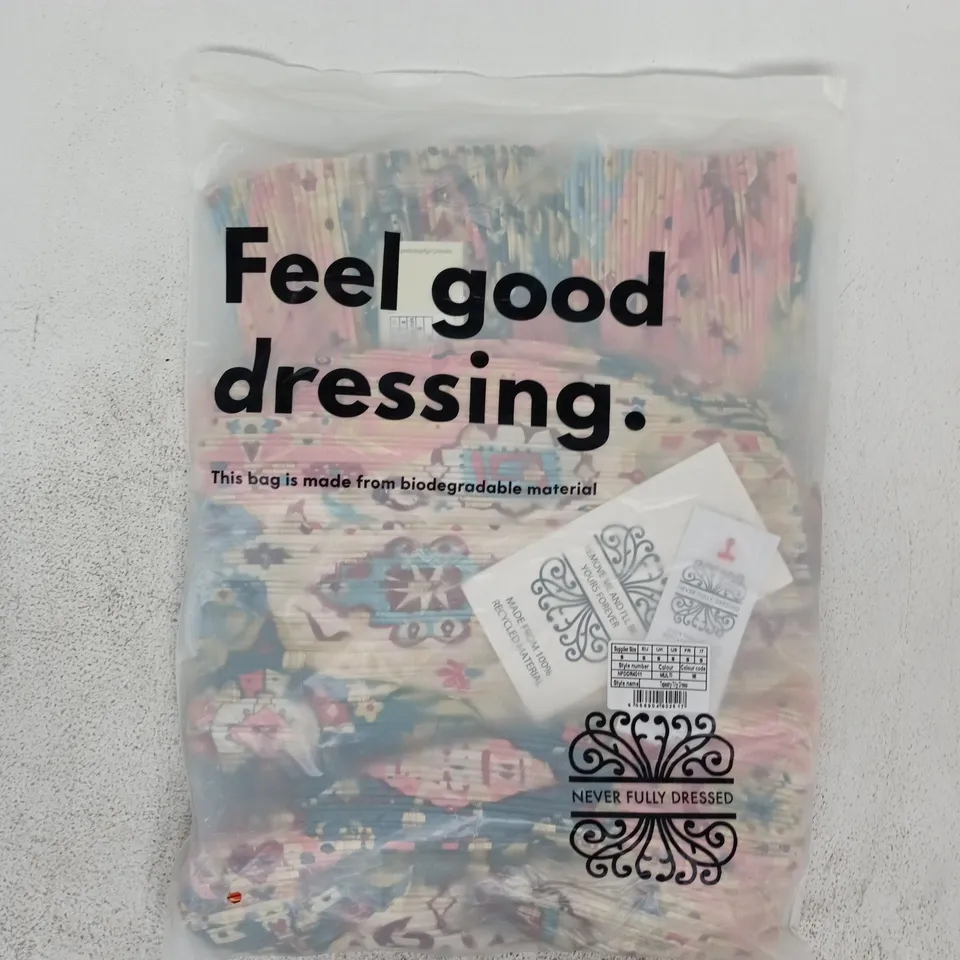 BAGGED NEVER FULLY DRESSED TAPESTRY TILLY DRESS IN MULTI SIZE UK SMALL