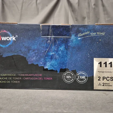 BOXED UNIWORK 2-PIECE PRINTER TONER CARTRIDGE